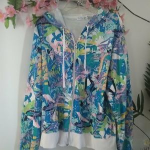 BLUE BAY ABSTRACT HOODIE